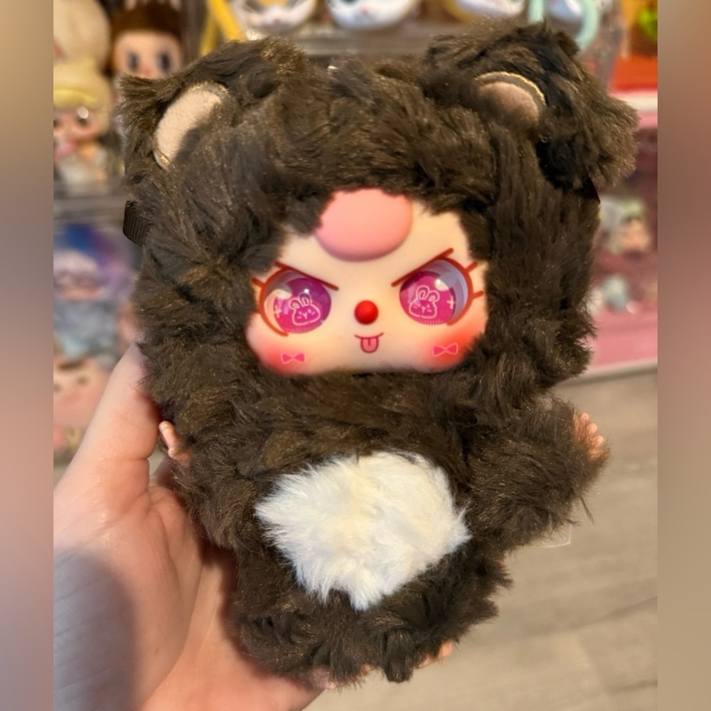 Baby Three De Lovely Bear RARE Special Eyes Plush Pendant
